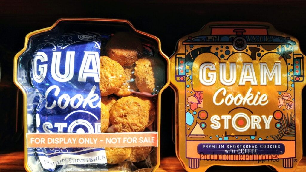 「グアムクッキーストーリー」の缶入りクッキー