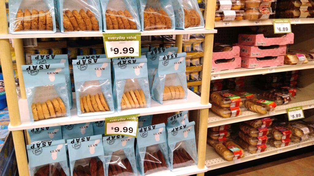 「ペイレス」に置かれたクッキー