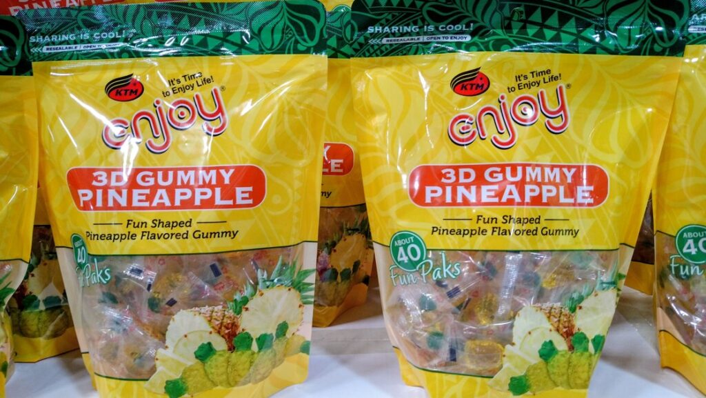 パイナップル型をしたグミ