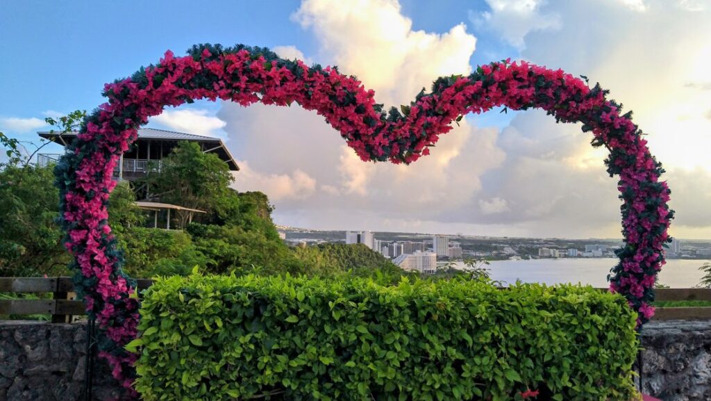 展望台内のフォトスポット